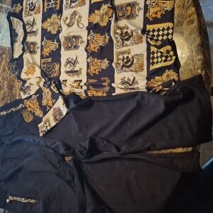 Black and Gold Graphic T-Shirt and Pants 32 X 32